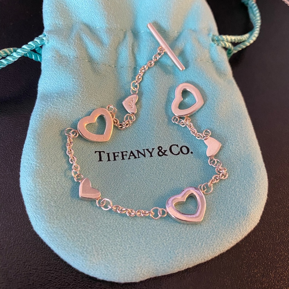 Tiffany &. Co. Sterling Silver Heart Bracelet
